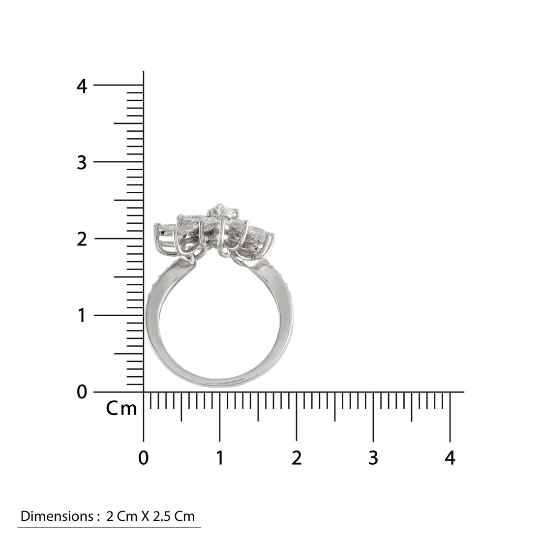 Floral Cluster Diamond Ring - Krishna Jewellers Pearls and Gems