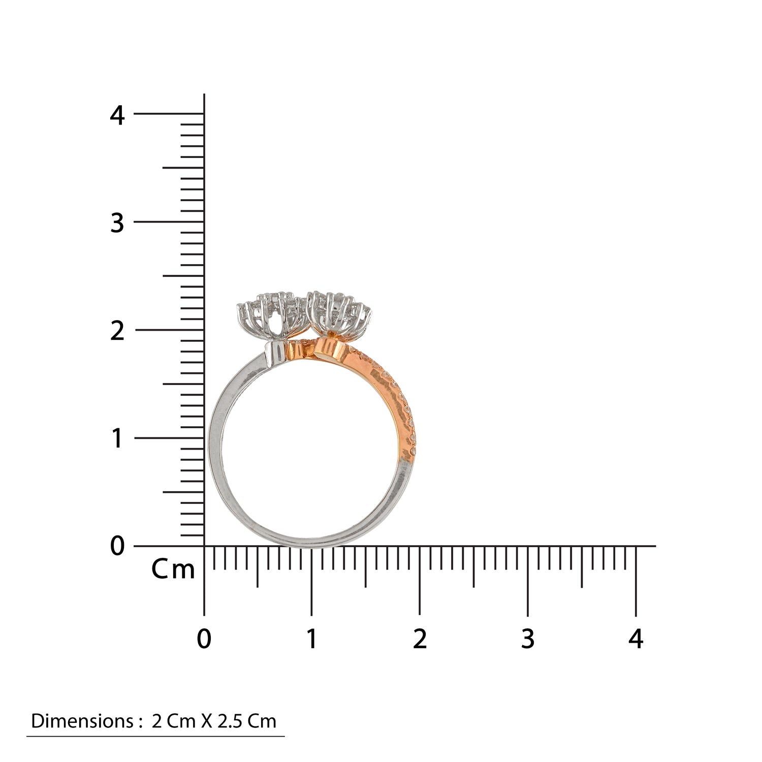 Triadic Diamond Ring in Flower Motif - Krishna Jewellers Pearls and Gems