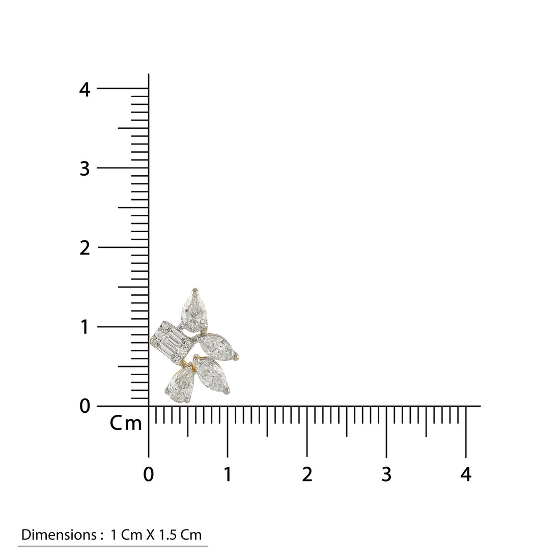 Gold Chain Flower n Petal Diamond Pendant - Krishna Jewellers Pearls and Gems