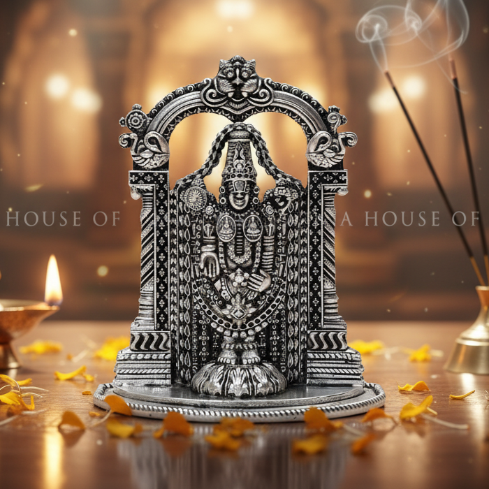 Lord Balaji Idol Crafted in 92.5 Pure Silver