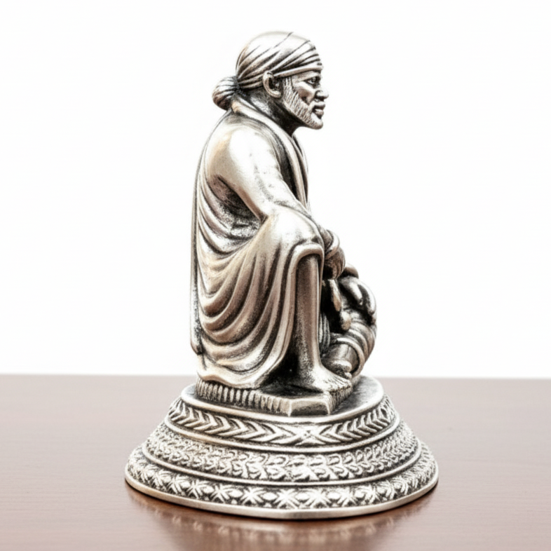 Buy 92.5 Sterling Silver Diwan Sai Baba idol