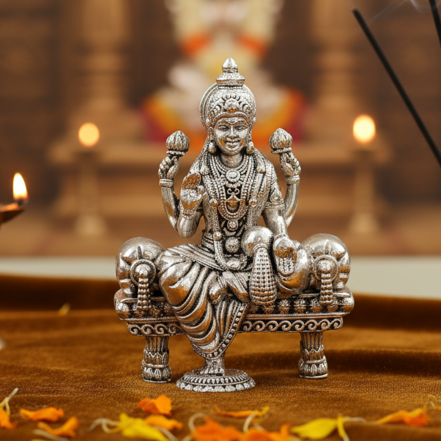 Mata Laxmi Devi in Pure Silver