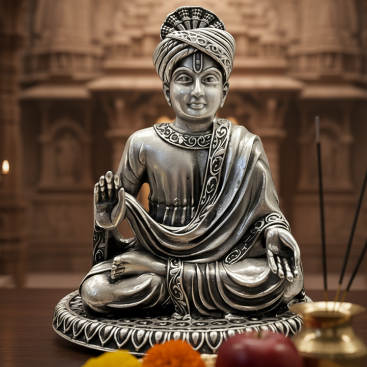 Swaminarayan Silver Idol : The Guiding Light of Spiritual Wisdom