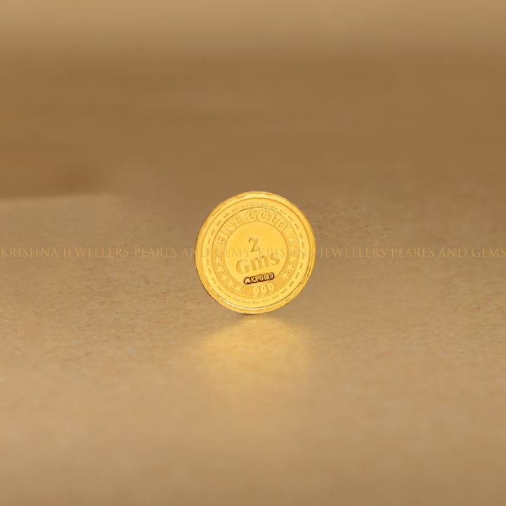 Pure 24K Gold Lakshmi Devi Coin 2g Ideal for Festivals & Auspicious Gifts