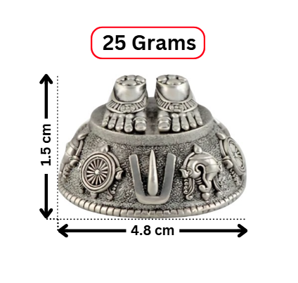 Silver Venkateshwara Swamy Padalu - Krishna House Of Silver