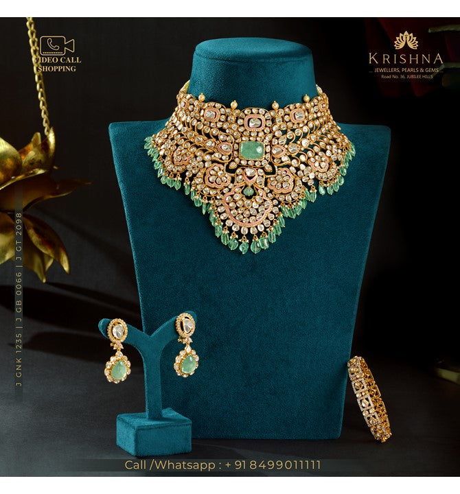 Beautiful Heavy Polki Choker Set