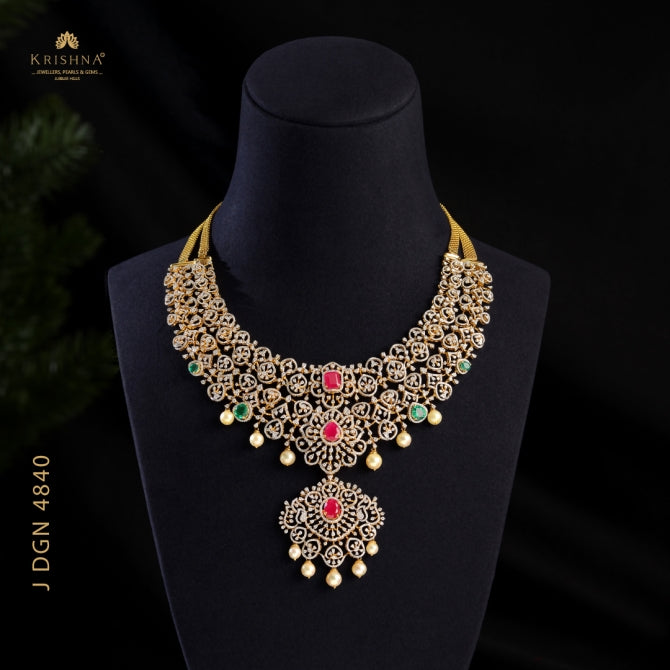 Ritzy Diamond Necklace for Bride