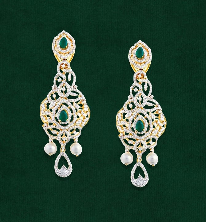 Contemperory Diamond Earrings