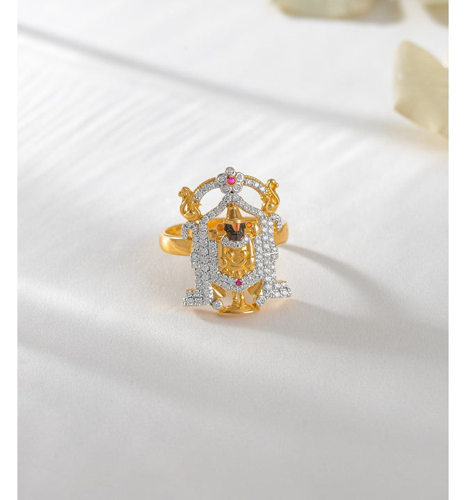 Tirupati Balaji Diamond Ring