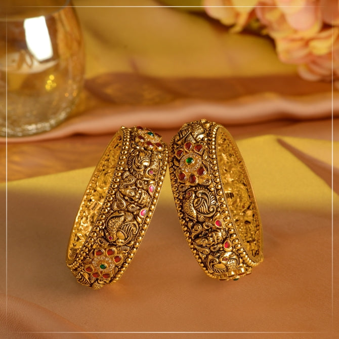 Antique Nakshi Gold Bangle