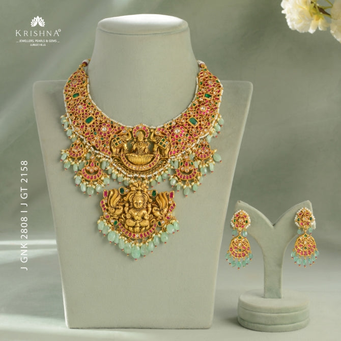 Kuber & Laxmi Gold Kundan Set