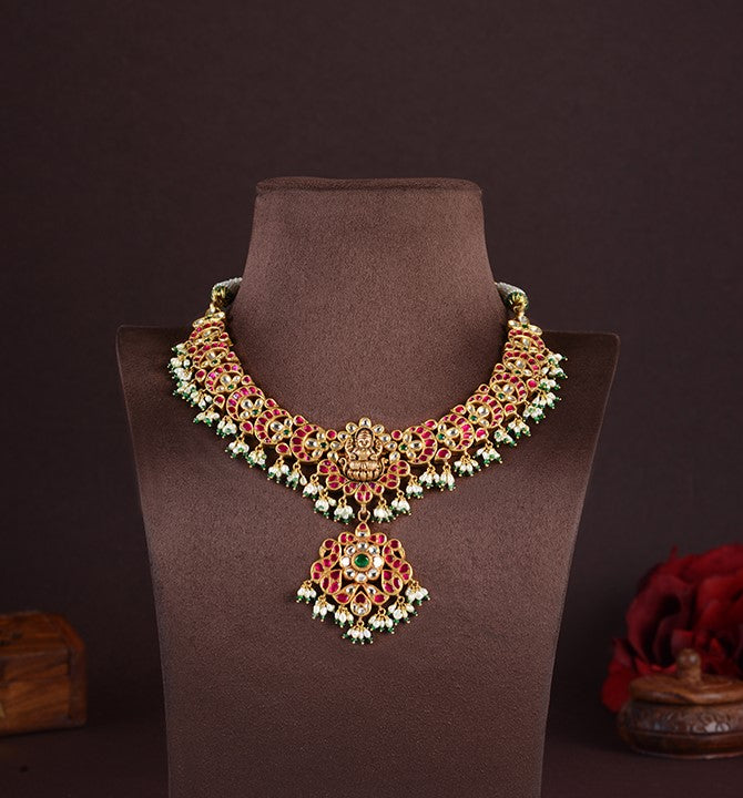 Luxy Gold Kundan Necklace
