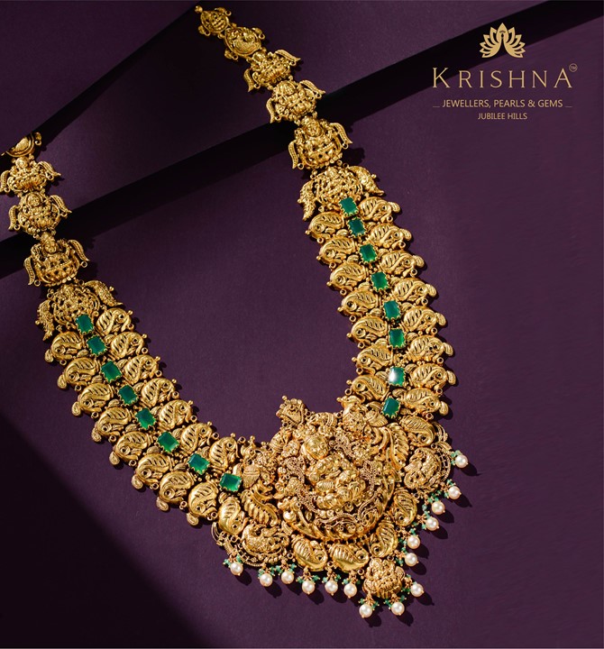 Mango Laxmi Peacock Gold Haram