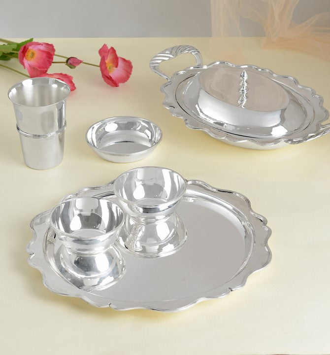 Contemporary Silver Serve Set