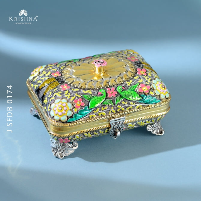 Vibrant Silver Dry Fruit Box