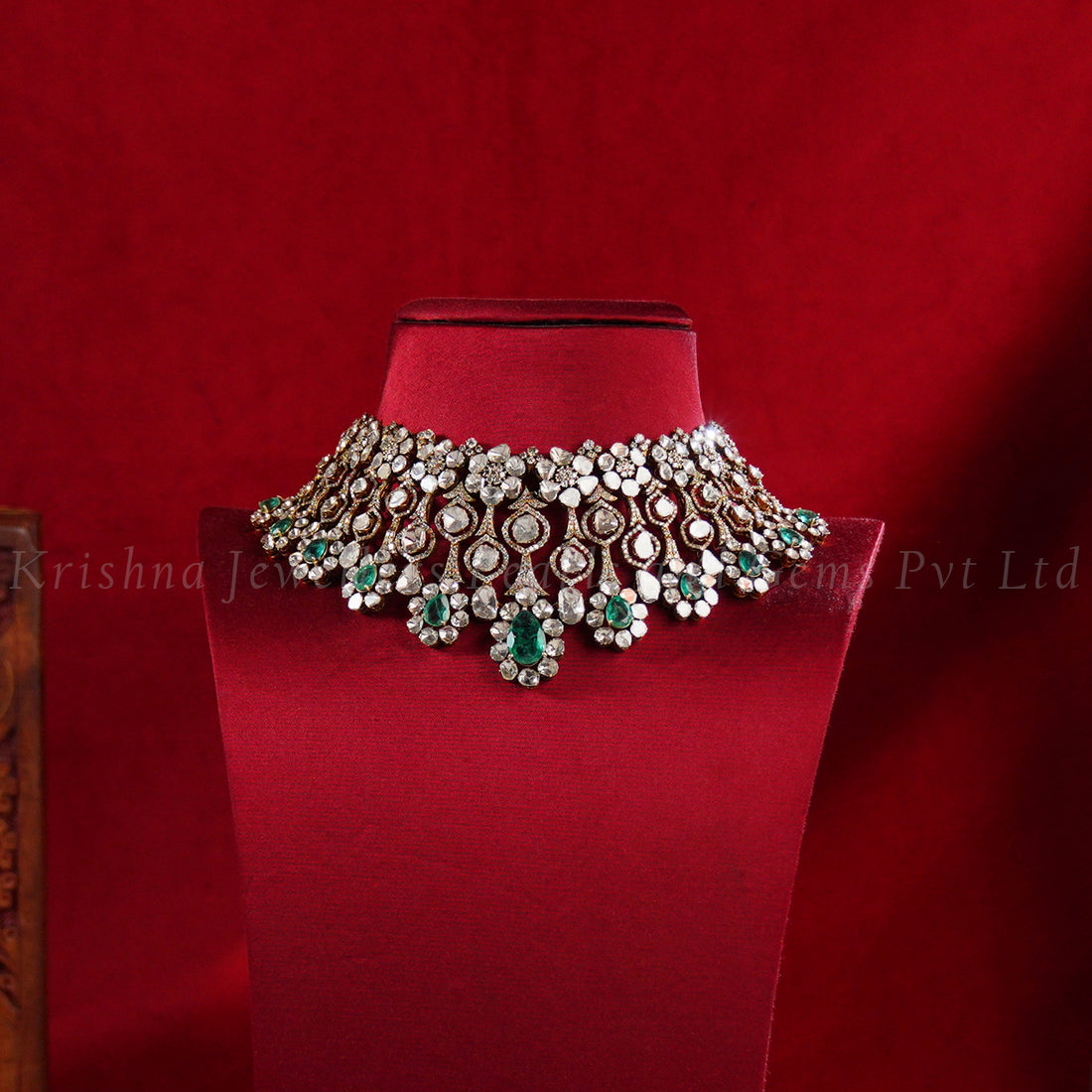 18K Polki Victorian Choker