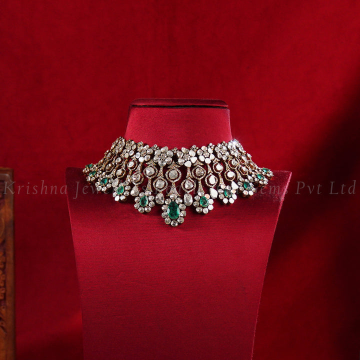 18K Polki Victorian Choker