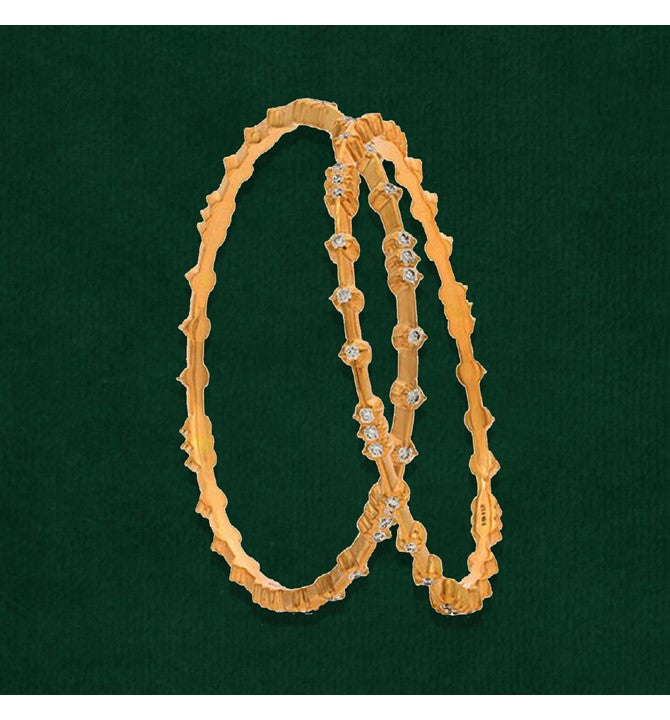 Gold Yellow Diamond Bangles