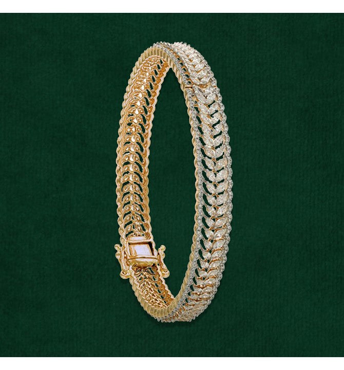 Diamond Gold Bangles