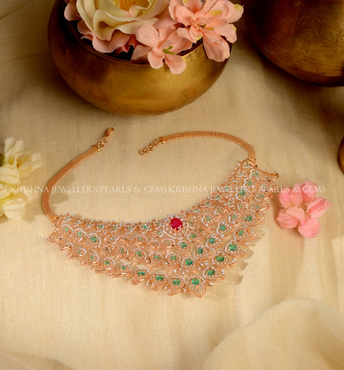 Diamond, Emerald and Ruby Choker Regal Heritage Jewellery