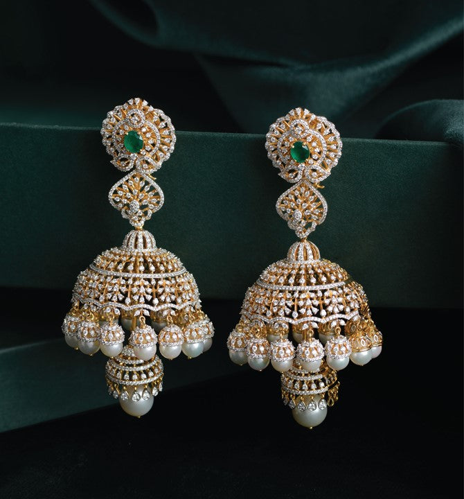 Imperial Diamond Jhumka Earrings