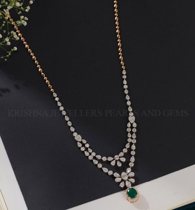 Dazzling Diamond Layered Necklace: Effortless Elegance in Layers