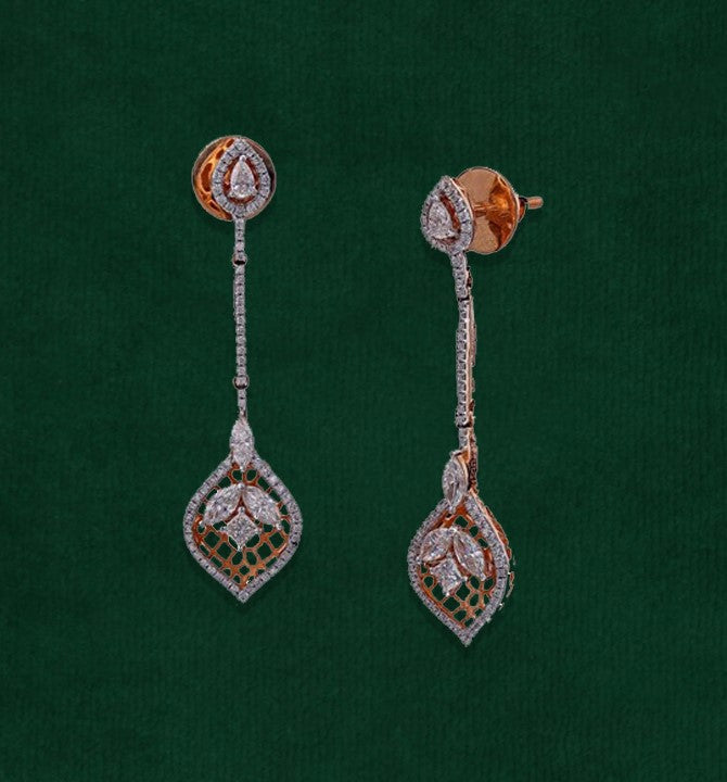 Diamond Emerald earrings