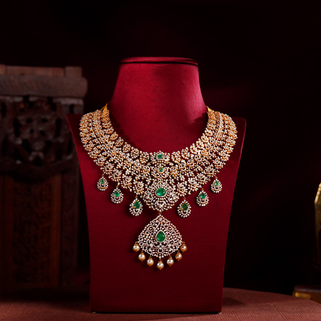 Elegant Diamond Choker Necklace for Women – Premium Bridal Jewelry