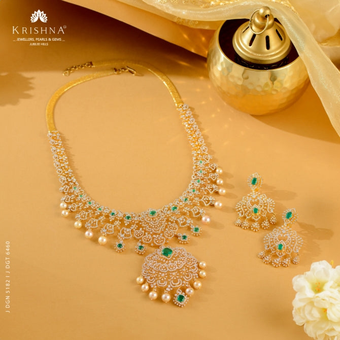 Sparkling Bridal Diamond Necklace Sets