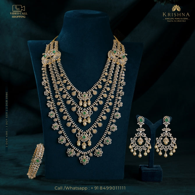 Regal Diamond Necklace Sets