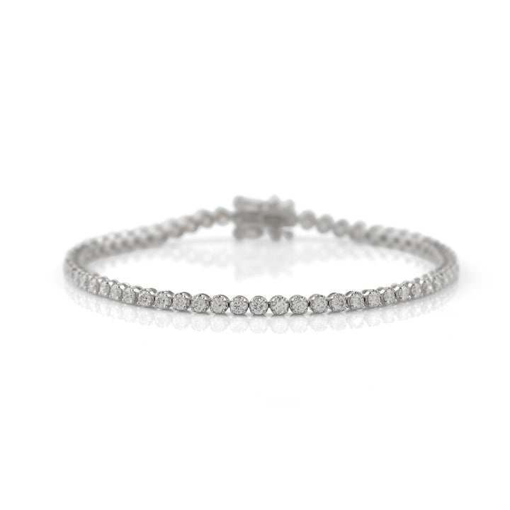 Sparkling Elegance Diamond Tennis Bracelet - Krishna Jewellers Pearls and Gems