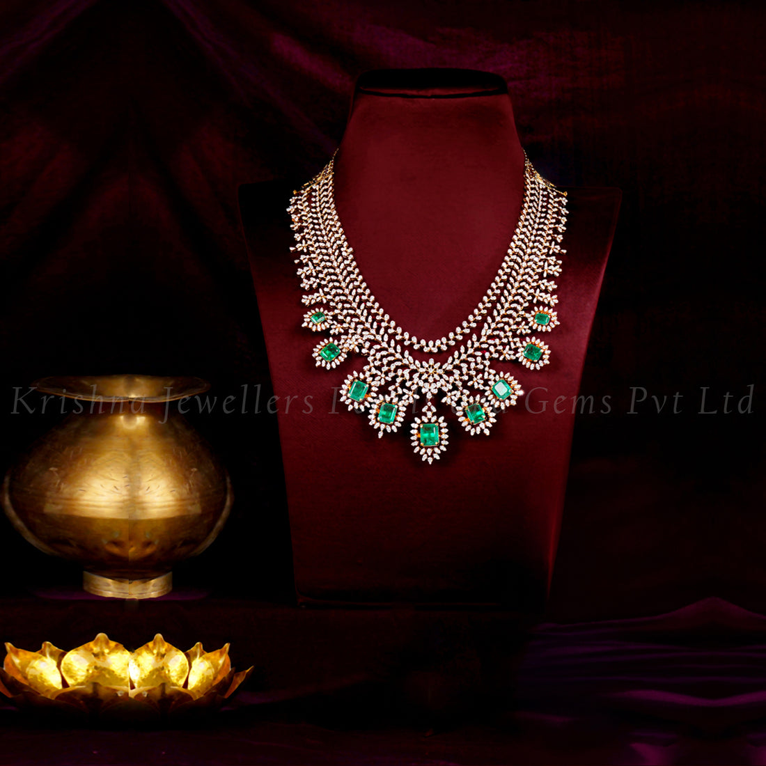 Multi Layered Haram With Leaf Pattern