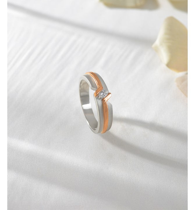 Solitaire Diamond Engagement Ring For Men