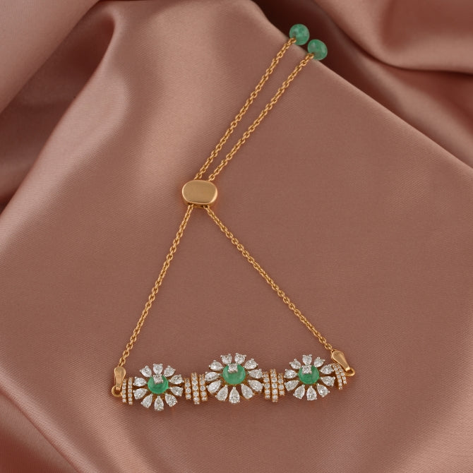 Blossoming Daisy Diamond Bracelet