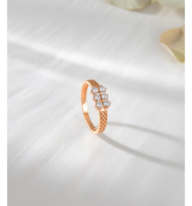 Classic Diamond Ring in Rose Gold