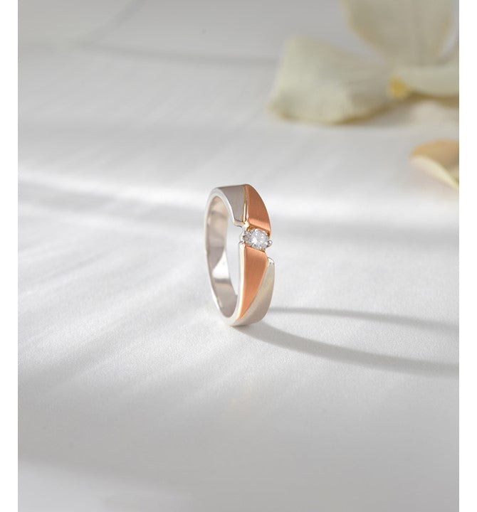 Striking Solitaire Diamond Ring For Men