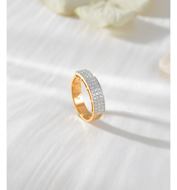 Pave Setting Diamond Ring For Men