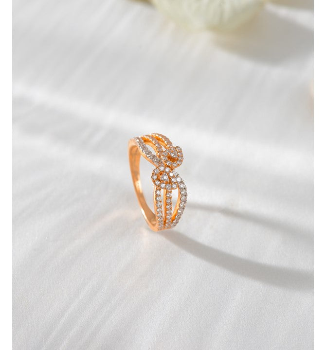 Triple Line Diamond Ring For Women