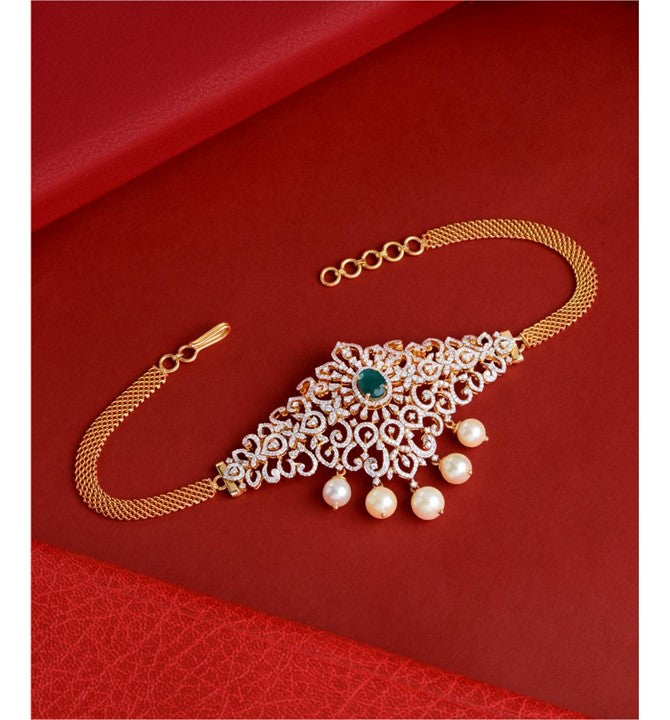 Exuberant Diamond Pendant Choker