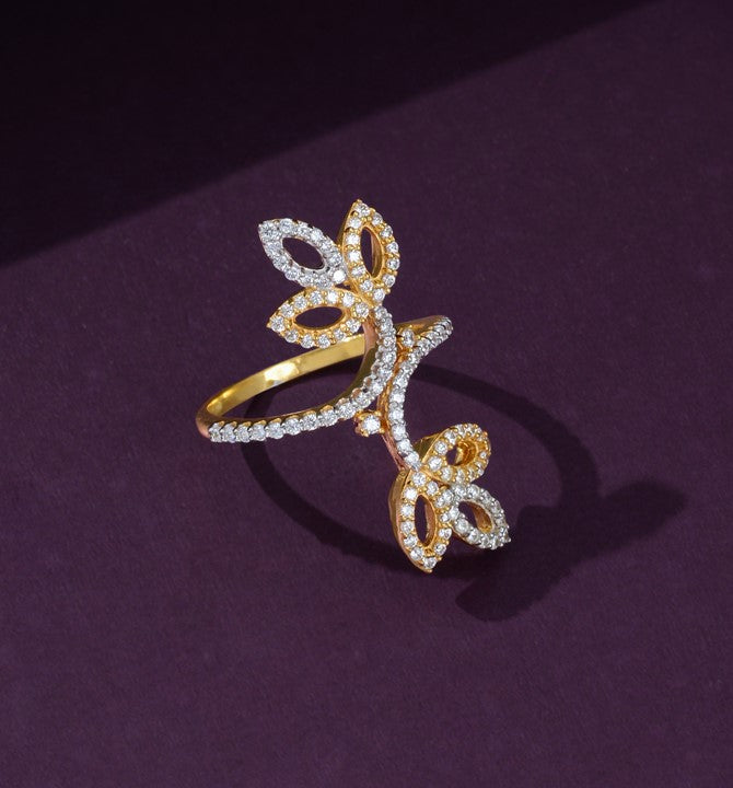 Flower Gold Ring for Women