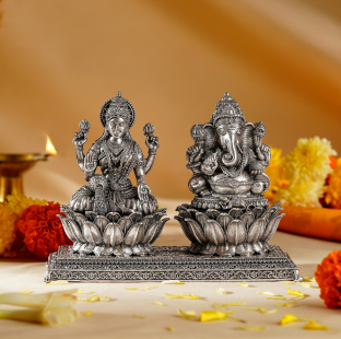 Silver Lakshmi Idol