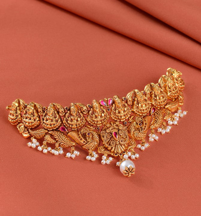 Mahalaxmi Gold Choker Necklace