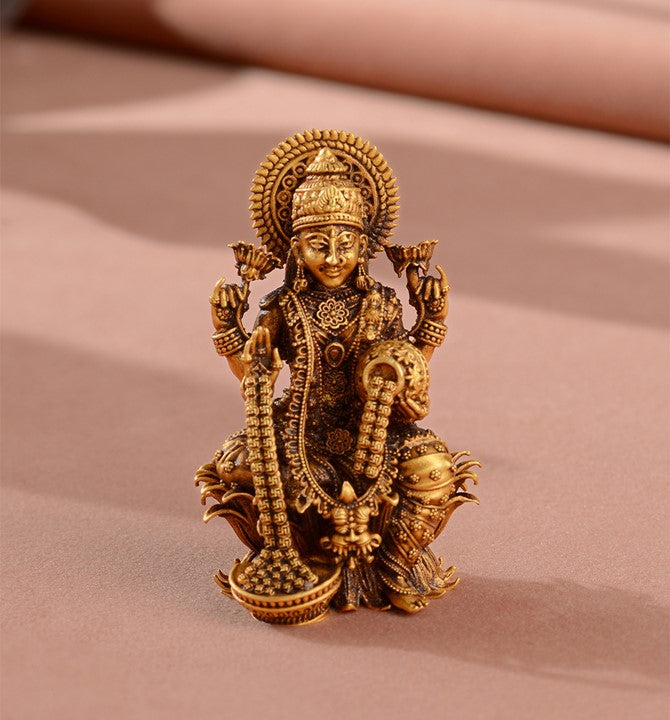 Divine Laxmi Murti in 22K Gold