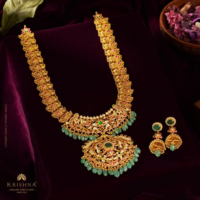 Gold Haram Sets in Mango Motif