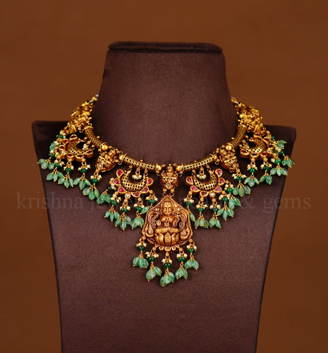 Divine Laxmi Gold Kanti Necklace