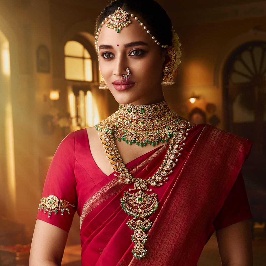 Detachable 22K Gold Kundan Choker