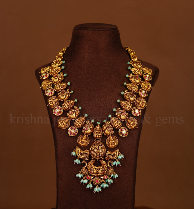 Traditional Lakshmi Kasulu Gold Haram