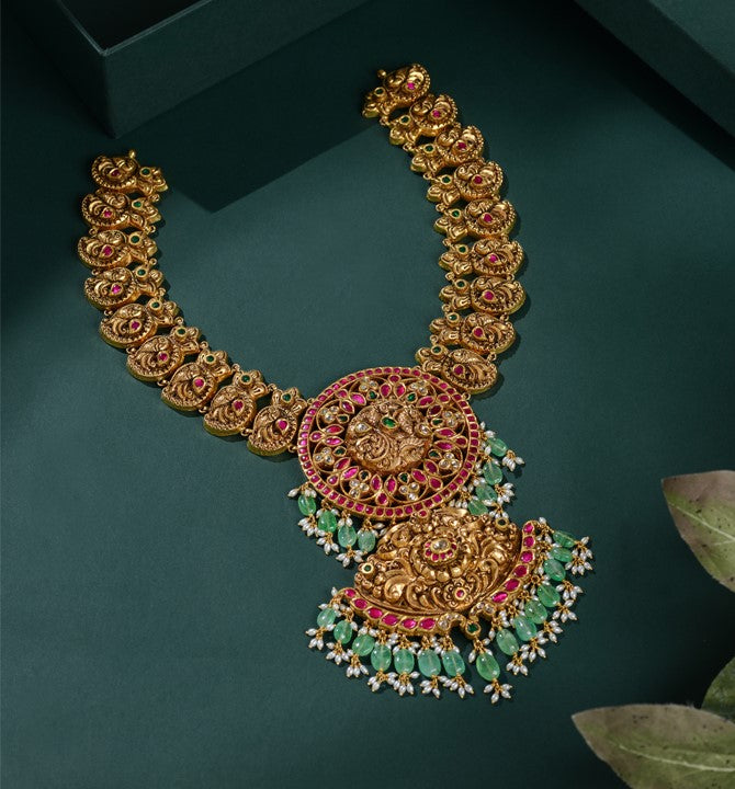 Antique Gold Nakshi Necklace