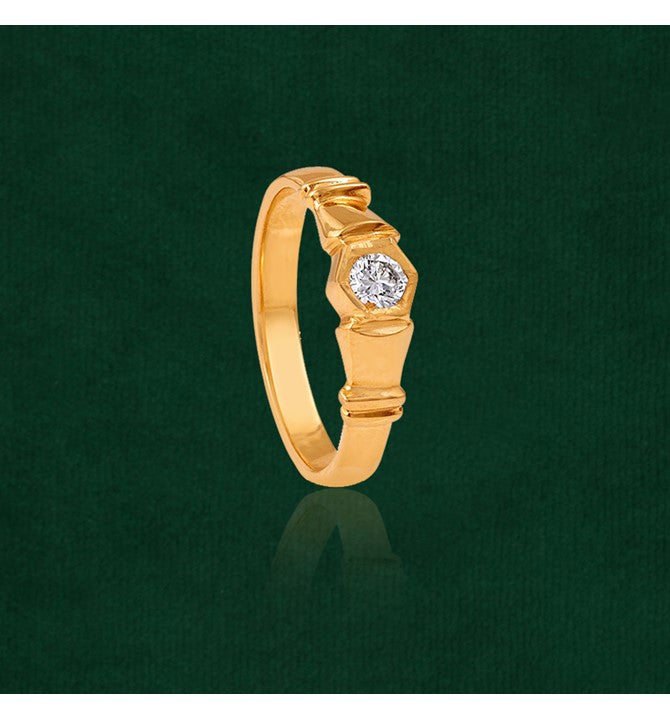 Diamond Yellow Gold Ring