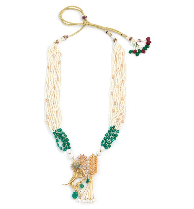 Ganesh Inspired Necklace In Gold